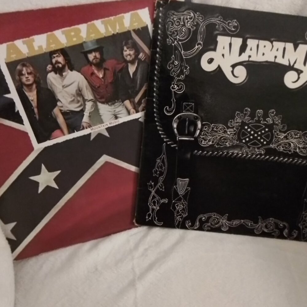 2 Alabama vinyl Records -- Mountain Music and Alabama Lp